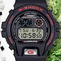 Casio Casio G-Shock DW-6900TR-1 электронные мужские часы часы, крупный план черный циферблат