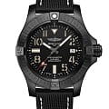 Breitling Breitling Avenger Automatic 45 Seawolf Night Mission V17319101B1X1  V17319101B1X1 механические мужские часы  черный циферблат, браслет кожаный — вид спереди