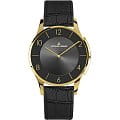 Jacques Lemans Jacques Lemans 1-1778O  1-1778O кварцевые женские часы  черный циферблат, браслет кожаный — вид спереди