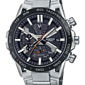 Casio Casio Edifice EQB-2000DB-1A EQB EQB-2000DB-1A кварцевые мужские часы  черный циферблат, браслет нержавеющая сталь — вид спереди