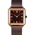 Obaku Obaku Ultra Slim V309LXXNMN  V309LXXNMN кварцевые женские часы  коричневый циферблат, браслет нержавеющая сталь — вид спереди
