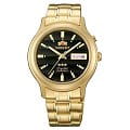 Orient Orient EM0201UB (FEM0201UB)  FEM0201UB механические мужские часы  черный циферблат, браслет  — вид спереди