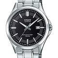 Casio Casio Collection MTS-100D-1A  MTS-100D-1A кварцевые мужские часы  черный циферблат, браслет нержавеющая сталь — вид спереди