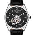 Santa Barbara Polo & Racquet Club Santa Barbara Polo & Racquet Club Luxury SB.4.1008-2  SB.4.1008-2 механические мужские часы  черный циферблат, браслет кожаный — вид спереди