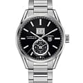 TAG Heuer TAG Heuer Carrera WAR5010.BA0723  WAR5010.BA0723 механические мужские часы  черный циферблат, браслет нержавеющая сталь — вид спереди