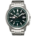 Orient Orient EM7K005F (FEM7K005F)  FEM7K005F механические мужские часы  зеленый циферблат, браслет  — вид спереди