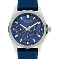 Lee Cooper Lee Cooper LC07626.399  LC07626.399 кварцевые мужские часы  синий циферблат, браслет каучук — вид спереди
