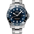Mido Mido Ocean Star 600 Chronometer M026.608.11.041.01  M0266081104101 механические мужские часы  синий циферблат, браслет нержавеющая сталь — вид спереди