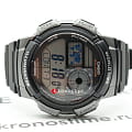 Casio Casio Collection AE-1000W-1BVDF (AE-1000W-1B) illuminator японские мужские часы на браслете пластик боковой вид
