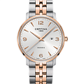 Certina Certina DS Caimano C035.410.22.037.01 DS Caimano C0354102203701 кварцевые мужские часы  серебристый циферблат, браслет сталь c pvd покрытием — вид спереди