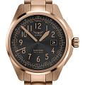 Aviator Aviator Airacobra V.1.38.2.323.5  V.1.38.2.323.5 кварцевые мужские часы  зеленый циферблат, браслет нержавеющая сталь с pvd-покрытием — вид спереди