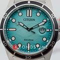 Citizen AW1816-89L наручные мужские часы застежка крупным планом