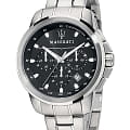 Maserati Maserati R8873621001  R8873621001 кварцевые мужские часы  черный циферблат, браслет нержавеющая сталь — вид спереди