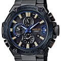 Casio Casio G-Shock MRG-G2000HT-1A MRG MRG-G2000HT-1ADR электронные мужские часы  синий циферблат, браслет 18-каратное желтое золото — вид спереди