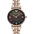 Emporio Armani Emporio Armani AR11145  AR11145 кварцевые женские часы  перламутровый циферблат, браслет сталь с ip покрытием — вид спереди