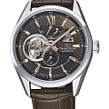 Orient Orient Star RE-AV0006Y  RE-AV0006Y механические мужские часы  коричневый циферблат, браслет кожаный — вид спереди