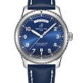 Breitling Breitling Aviator 8 Automatic Day & Date 41 A45330101C1X3  A45330101C1X3 механические мужские часы  синий циферблат, браслет кожаный — вид спереди