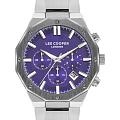 Lee Cooper Lee Cooper LC07807.390  LC07807.390 кварцевые мужские часы  фиолетовый циферблат, браслет нержавеющая сталь — вид спереди