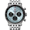 Breitling Breitling Navitimer B01 Chronograph 41 AB0139241C2A1  AB0139241C2A1 механические мужские часы  голубой циферблат, браслет нержавеющая сталь — вид спереди