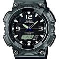 Casio Casio Illuminator AQ-S810W-1A4  AQ-S810W-1A4 кварцевые мужские часы  черный циферблат, браслет пластик — вид спереди