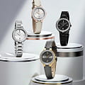 Casio Casio Sheen SHE-4559BD-1AUDF (SHE-4559BD-1A)  наручные женские часы фото под углом.