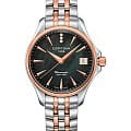 Certina Certina DS Action Lady Diamonds C032.051.22.126.00 DS Action C0320512212600 кварцевые женские часы  черный циферблат, браслет сталь c pvd покрытием — вид спереди