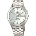 Orient Orient EM5V002W (FEM5V002W)  FEM5V002W механические мужские часы  белый циферблат, браслет  — вид спереди