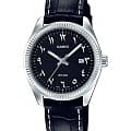 Casio Casio Collection LTP-1302L-1B3  LTP-1302L-1B3 кварцевые женские часы  черный циферблат, браслет кожаный — вид спереди