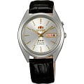 Orient Orient EM0401YW (FEM0401YW)  FEM0401YW механические мужские часы  серый циферблат, браслет кожа + текстиль — вид спереди