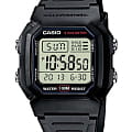 Casio Casio Collection W-800H-1AVDF (W-800H-1A)  W-800H-1A кварцевые мужские часы  зеленый циферблат, браслет пластик — вид спереди