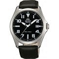 Orient Orient ER2D009B (FER2D009B)  FER2D009B механические мужские часы  черный циферблат, браслет кожа + текстиль — вид спереди
