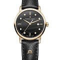 Maurice Lacroix Maurice Lacroix Eliros Date EL1094-PVP01-350-1  EL1094-PVP01-350-1 кварцевые женские часы  черный циферблат, браслет кожаный — вид спереди