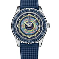 Mido Mido Ocean Star Decompression Worldtimer 200 M026.829.17.041.00  M0268291704100 механические мужские часы  цветной циферблат, браслет каучук — вид спереди