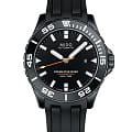 Mido Mido Ocean Star Diver 600 M026.608.37.051.00  M0266083705100 механические мужские часы  черный циферблат, браслет каучук — вид спереди