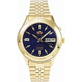 Orient Orient EM0301PD (FEM0301PD)  FEM0301PD механические мужские часы  синий циферблат, браслет  — вид спереди