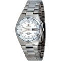 Orient Orient EM6H00TW (FEM6H00TW)  FEM6H00TW механические мужские часы  белый циферблат, браслет  — вид спереди