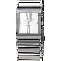 Rado Rado Integral Diamonds R20745722  R20745722 кварцевые женские часы  белый циферблат, браслет сталь + керамические вставки — вид спереди
