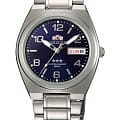 Orient Orient AB08002D  AB08002D механические мужские часы  синий циферблат, браслет нержавеющая сталь — вид спереди
