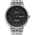 Mido Mido All Dial Chronometer M8340.4.18.19  M834041819 механические мужские часы  черный циферблат, браслет нержавеющая сталь — вид спереди