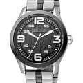 Just Cavalli Just Cavalli Gents JC1G108M0075  JC1G108M0075 кварцевые мужские часы  черный циферблат, браслет сталь c pvd покрытием — вид спереди