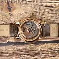 Aviator Aviator Douglas Day-Date V.3.35.2.280.4 механические мужские часы часы, крупный план коричневый циферблат