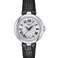 Tissot Tissot Bellissima Automatic T126.010.16.013.00 Small T1260101601300 кварцевые женские часы  серебристый циферблат, браслет кожаный — вид спереди