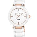 Anne Klein Anne Klein Diamond 1018RGWT  1018RGWT кварцевые женские часы  белый циферблат, браслет керамика — вид спереди