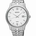 Seiko Seiko Promo SUR217P1  SUR217P1 кварцевые мужские часы  серебристый циферблат, браслет нержавеющая сталь — вид спереди