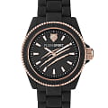 Plein Sport Plein Sport The Scratch PSHBA1623  PSHBA1623 кварцевые женские часы  черный циферблат, браслет пластик — вид спереди