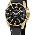 Jacques Lemans Jacques Lemans Sport 1-2091E  1-2091E кварцевые мужские часы  черный циферблат, браслет кожаный — вид спереди