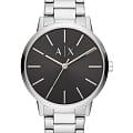 Armani Exchange Armani Exchange Cayde  AX2700  AX2700 кварцевые мужские часы  черный циферблат, браслет нержавеющая сталь — вид спереди