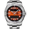 Breitling Breitling Aerospace B70 Orbiter EB70101A1O1E1  EB70101A1O1E1 кварцевые мужские часы  оранжевый циферблат, браслет титановый — вид спереди