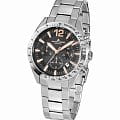 Jacques Lemans Jacques Lemans  42-5F  42-5F кварцевые мужские часы  черный циферблат, браслет  — вид спереди
