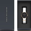 Daniel Wellington Daniel Wellington Petite Dover DW00100312 кварцевые женские часы часы, крупный план черный циферблат